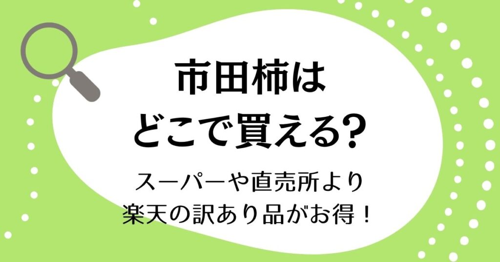 市田柿はどこで買える？スーパーや直売所より楽天の訳あり品がお得！